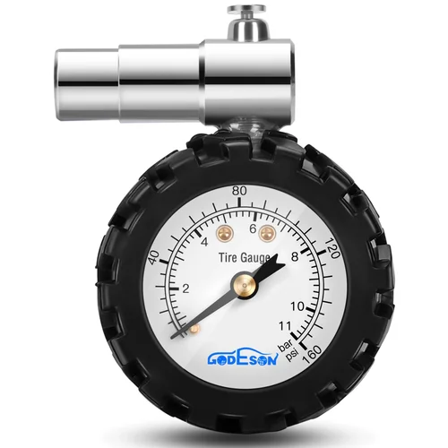 Imagen 2 del producto ATsafepro-medidor de presión de neumáticos para bicicleta, válvula Presta, accesorios para bicicleta de montaña y carretera, 160PSI, 30-100 PSI