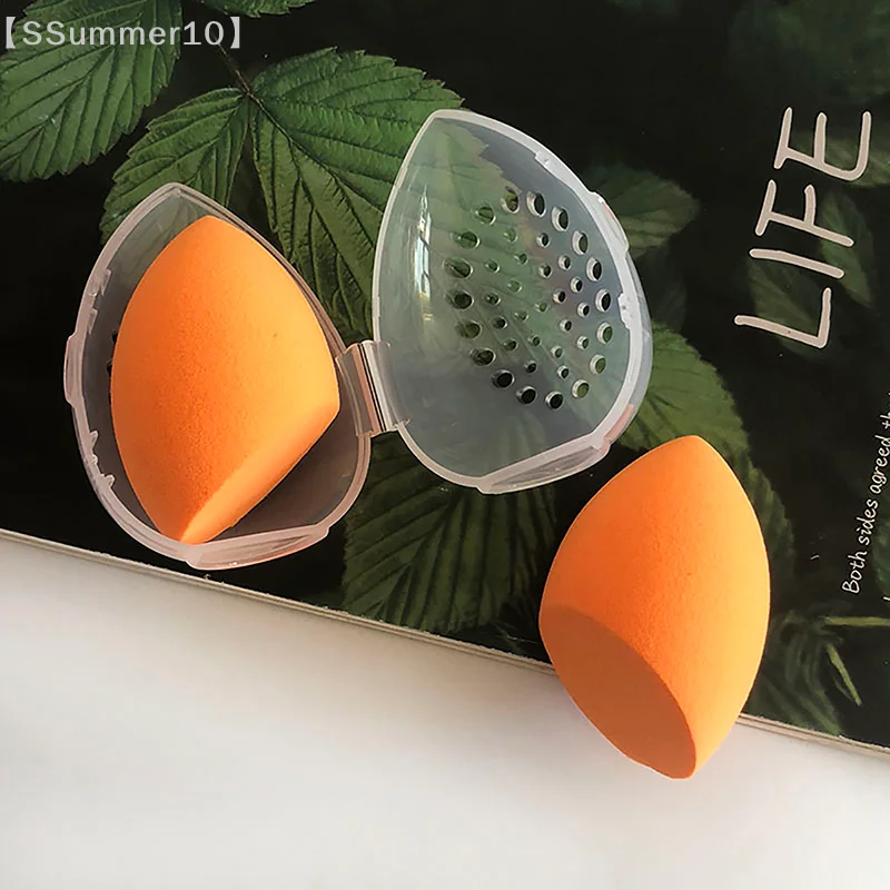 【SSummer10】Egg Shape Plastic Cosmetics Puff Holder Stand - Breathable Empty Storage Display Organizer Rack for Makeup Sponge【SS】 view 4