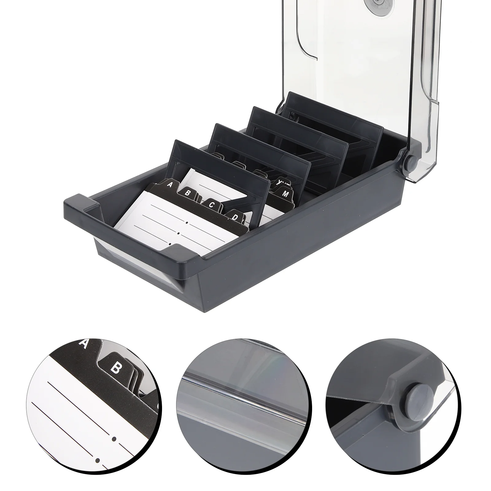 

Index Card Case Flash Holder Business Cards Container Organizer Visiting Notecard Table Pictures Magnetic Stand Desktop