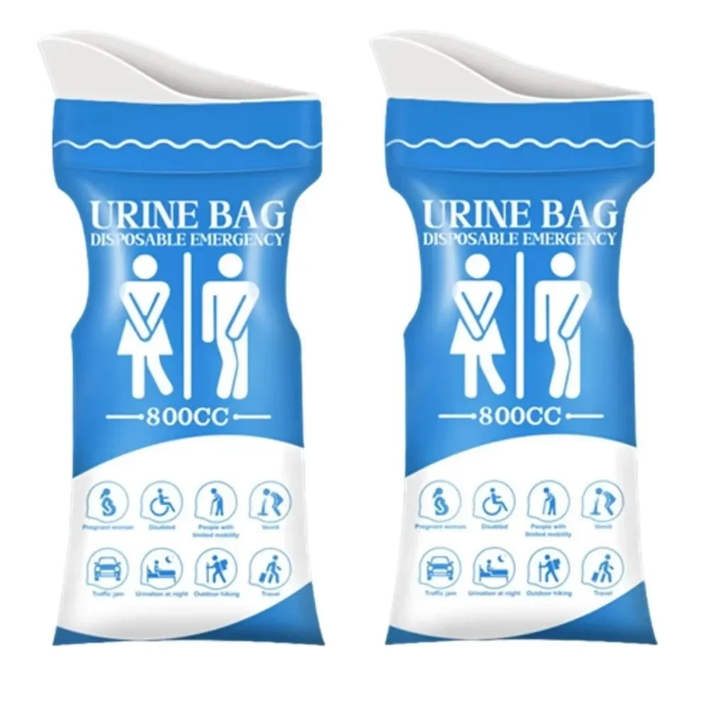 10Pcs 800ml Disposable Emergency Urinal Bags Unisex Vomit Bag Portable Toilet for Car Travel Camping