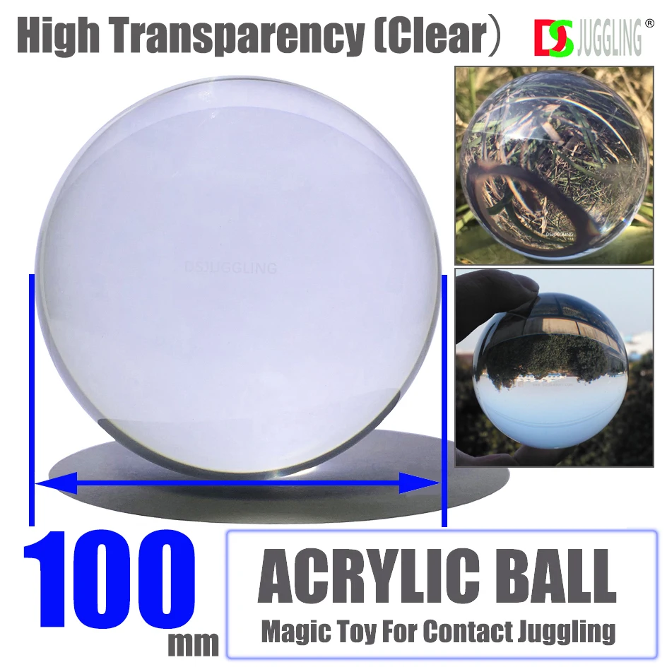 Acrylic Contact Balls Magic Juggling Toys - 3.93 Inch 100mm Professional Player Floating Effect Street Performance