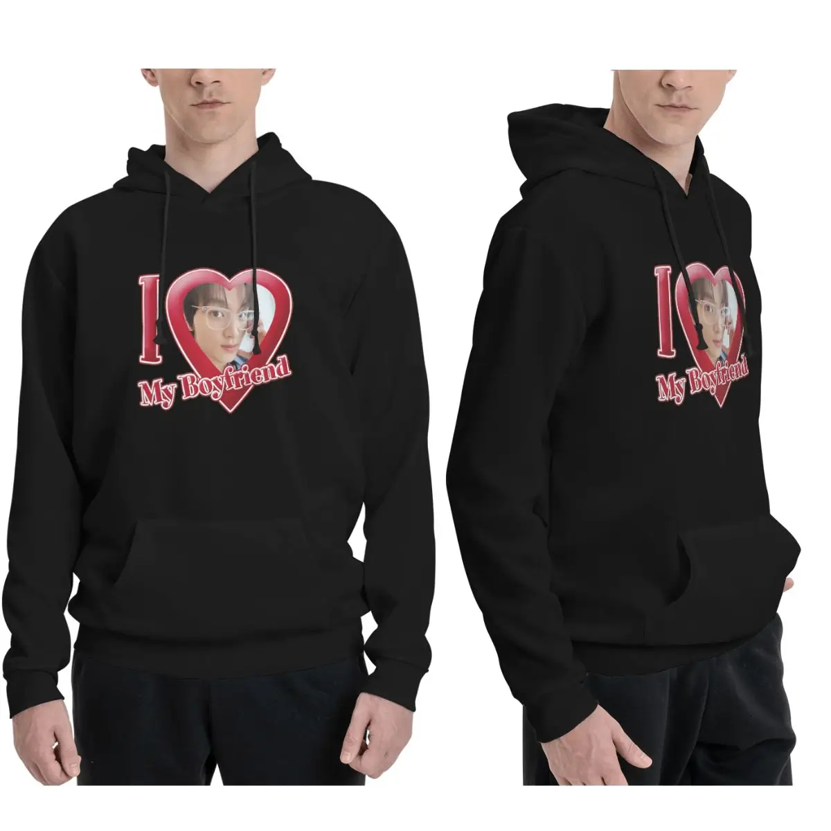 NCT Haechan أنا أحب صديقي هوديس الرجال النساء بلوزة كاجوال البلوز موضة كم طويل ملابس الشارع الشهير الخريف الشتاء
