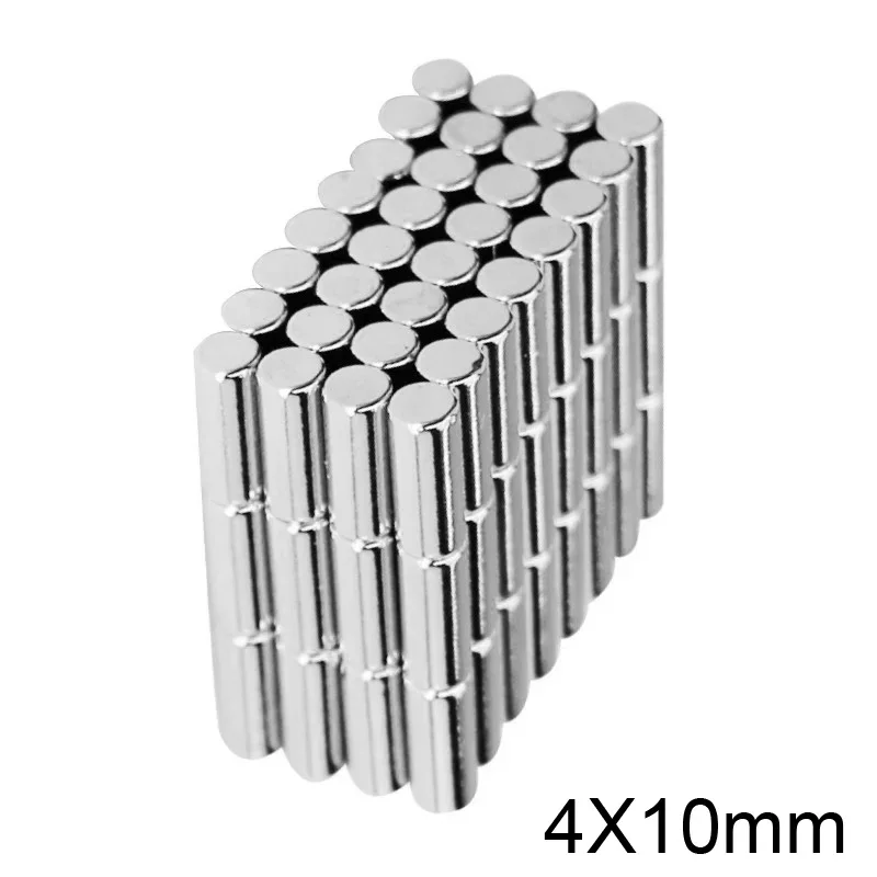 4X10 MM Strong Cylinder Magnet 4mm X 10mm For Home Refrigerator, Office, DIY 4X10mm Mini Small Magnet 4*10 Mm