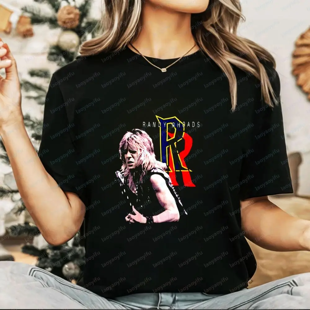 New Randy Rhoads - Summer Casual Trendy Multi-Purpose Short-Sleeved Men's and Women's Round-neck T-Shirt