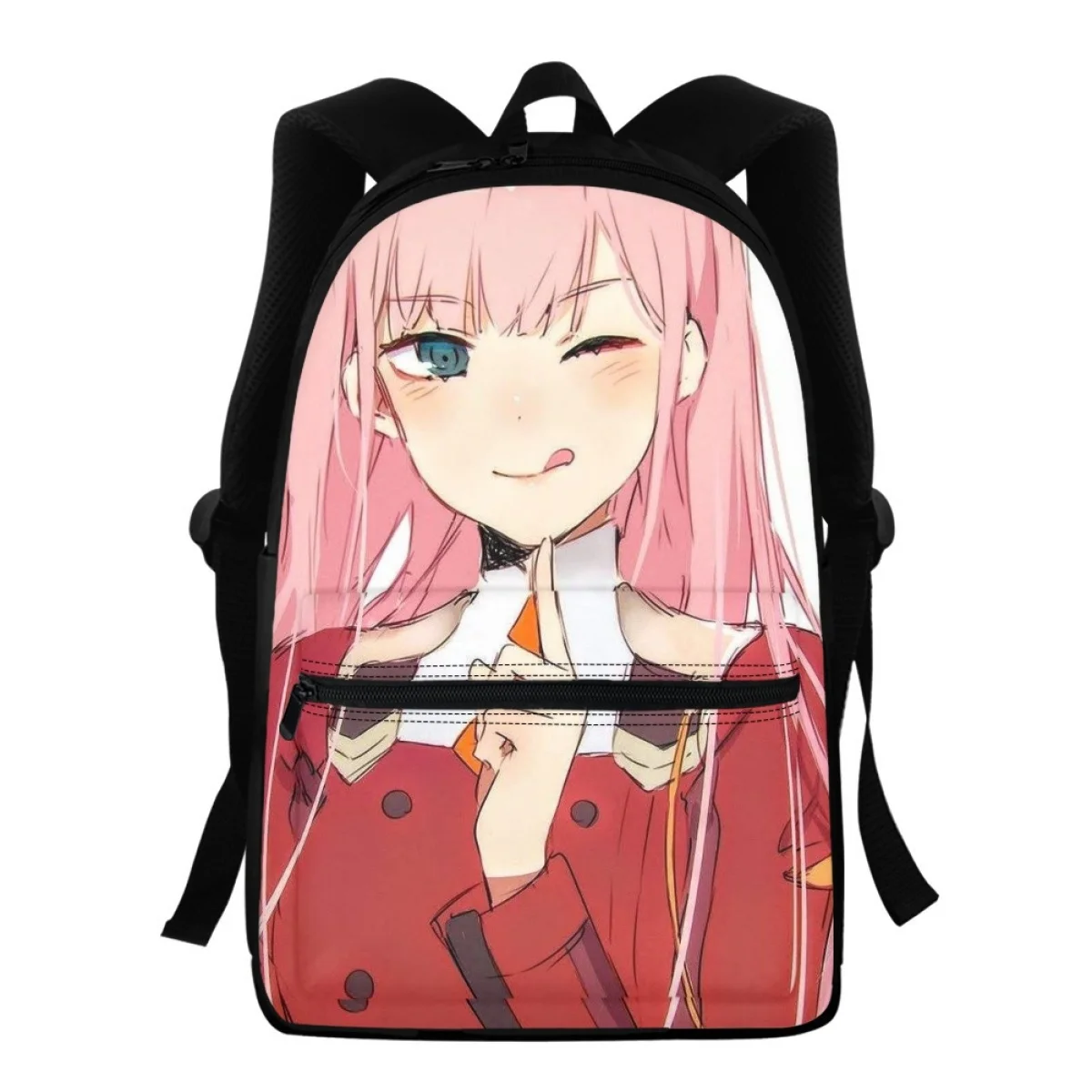 FORUDESIGNS Darling In The Franxx plecaki uczeń torby na książki podwójny pasek na ramię Zipper tornistry przenośny plecak