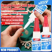 JXVX 50g High Strength Oil-Based Glue for Welding - Universal Oil-Based Welding Glue for Instant Adhesives for Resin, Ceramics, Metal, Glass, Plastic, Wood, Including Dispensers. 4