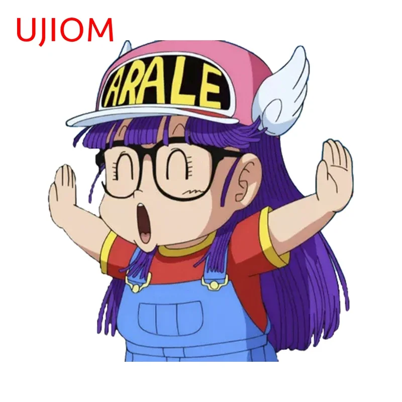 UJIOM 13cm X 12.5cm Anime 3D Arale Girl Popular Wall Stickers Appealing Vestibule Decal Attractive Wardrobe Home Decor Mural