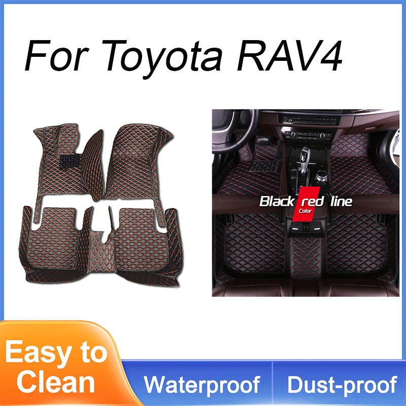 Car Floor Mats For Toyota RAV4 Ravufō XA20 2001 2002 2003 2004 2005 3door Anti-dirty Pads Car Carpets Floor Matt Car Accessories