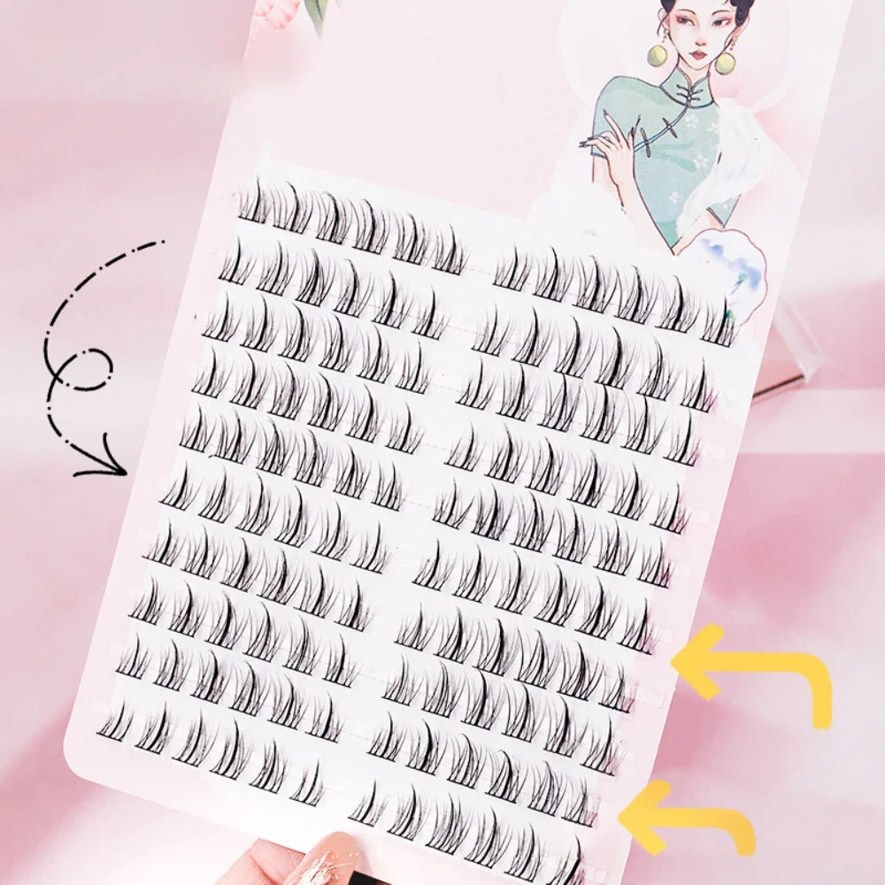 

120 Clusters Sunflower Lashes Extension Volume Eyelashes Fashion Makeup DIY Individual Natural Simulation Segmented Eyelashes