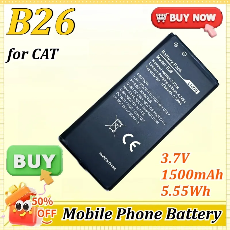 B26 3.7V 1500Mah 5.…