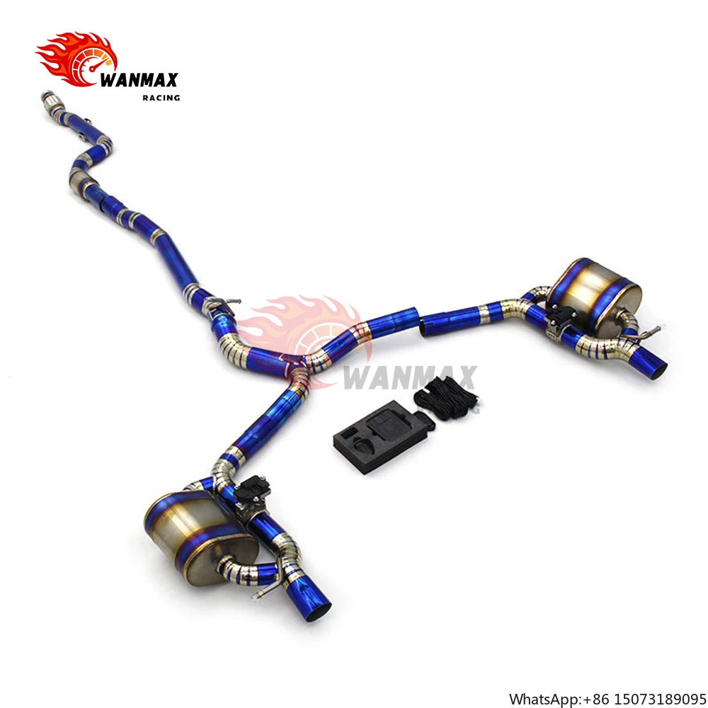 70mm Titanium Valved Exhaust System for  CLS 350 (LHD) - Sport Cat-Back Upgrade, Enhanced Sound & Power, Direct Bolt-On