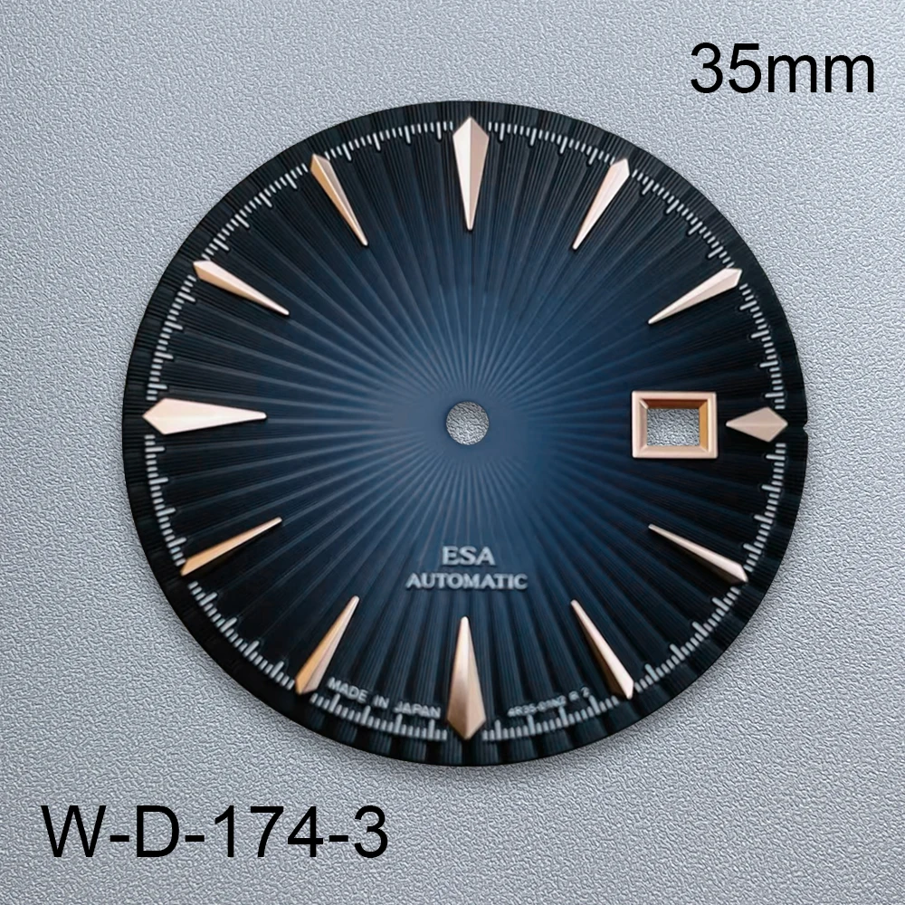 35mm S Logo Cocktail Gradient Dial Suitable For NH35/NH36/4R Japan Automatic Movement Watches Modification Accessories