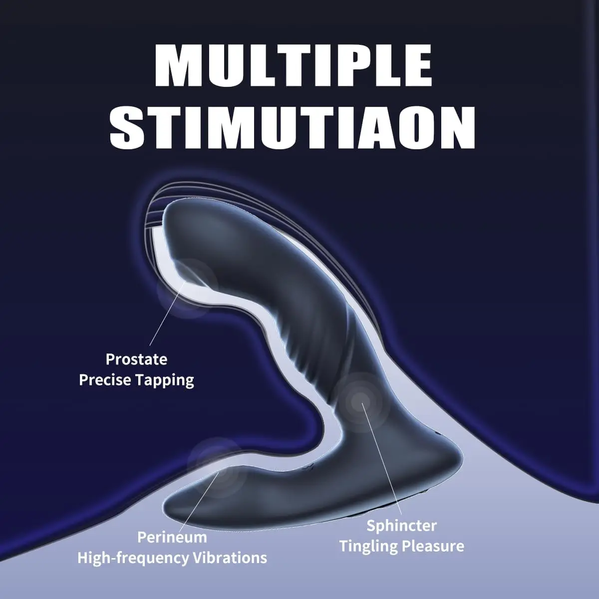 전립선 마사지기 진동 플러그 섹스토이 20가지 기능 리모컨 전립선 마사지 남성용 섹스토이