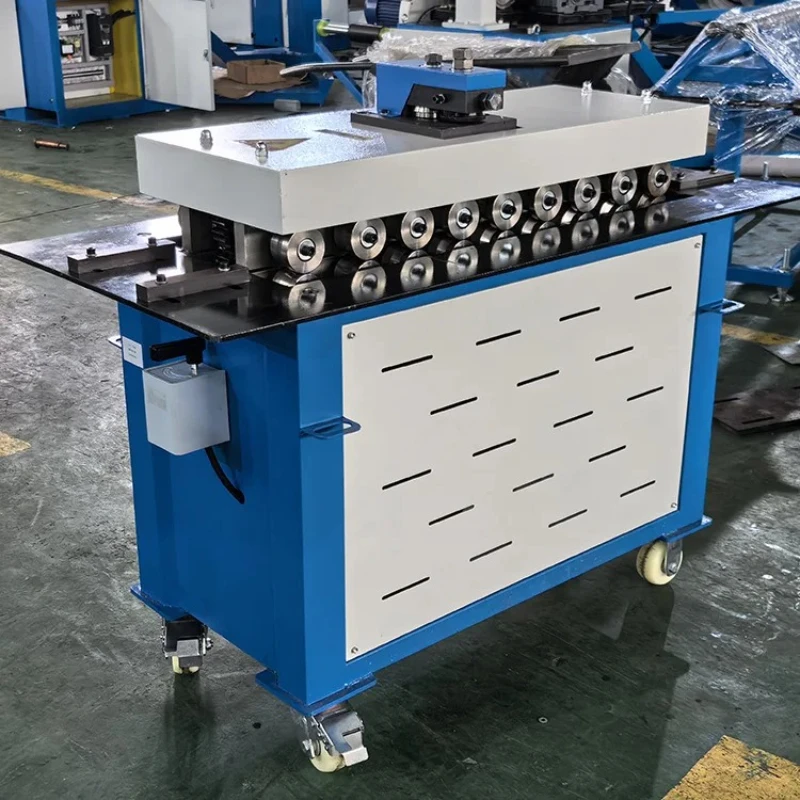 

white iron sheet galvanized sheet air duct closed connection biting machine press