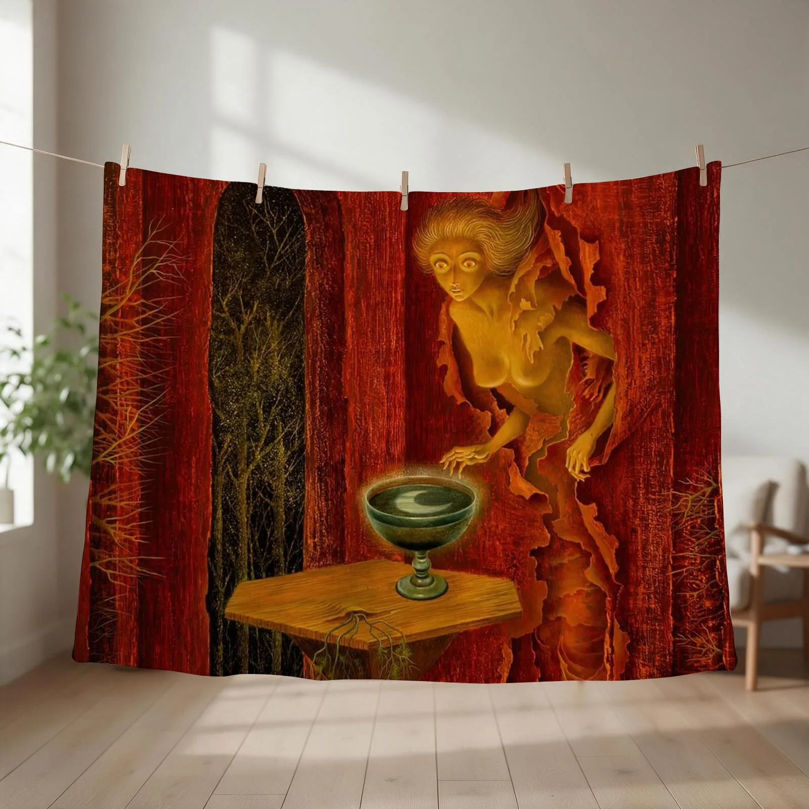 Being Born Again by Remedios Varo Throw Blanket Blankets For Baby Large Furrys Beautifuls Blankets