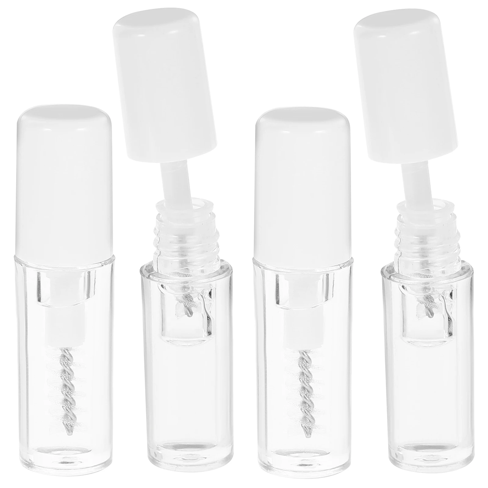 

4Pcs Eyelash Fixing Liquid Clear Sweat-Proof Long-Lasting Lightweight Transparent Lash Gel Easy Use Portable Lash Setting Liquid