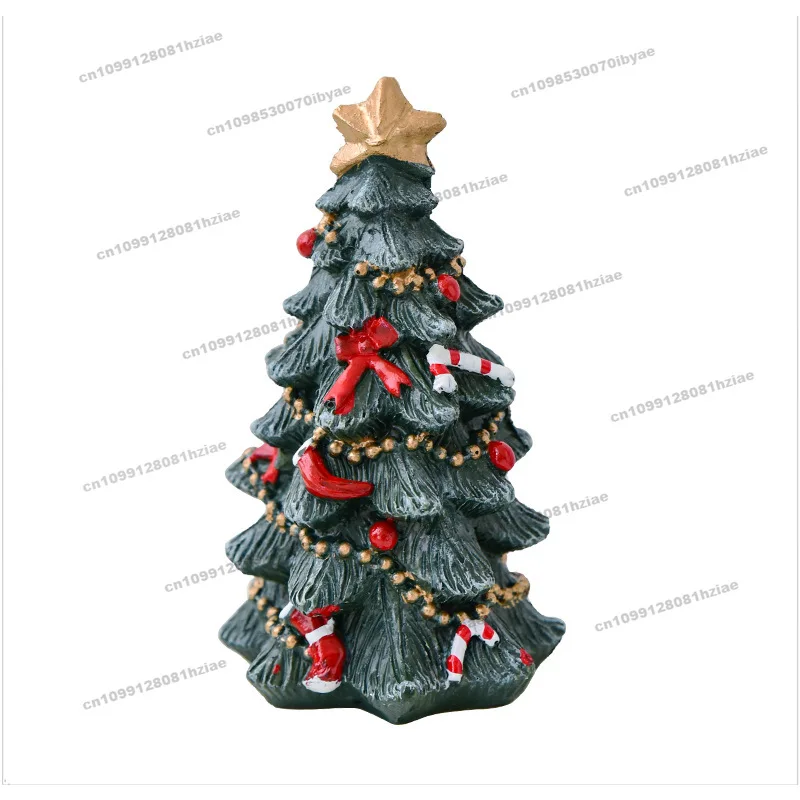 

Christmas Resin Mini Christmas Tree Ornament Desktop Small Gift