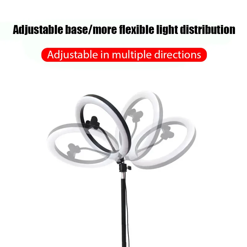 10inch Selfie Ring Light Photography Fill Light Led Ring Lamp with Holder for Video Recording Live Broadcast Selfie Ringlights