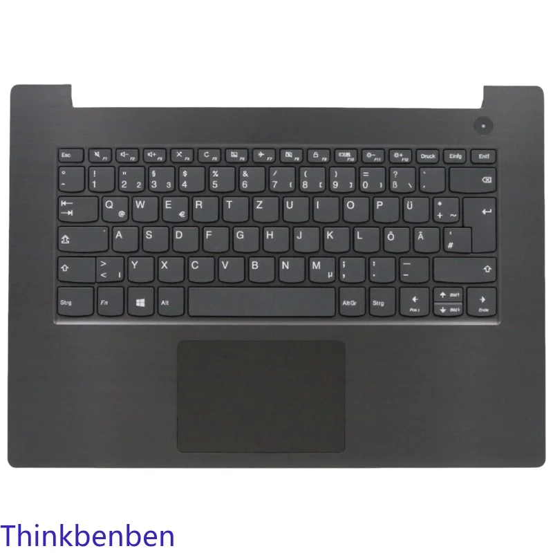

DE German Iron Gray Keyboard Upper Case Palmrest Shell Cover For Lenovo V330 14 14IKB 14ISK 14ARR 5CB0Q64445