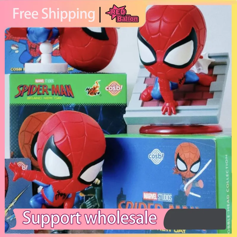Hot Toys Spider-Man 4:New Day Hero Reborn COSBI Mini Blind Box Figure, Cute Desk Decor & Birthday Gift.Peter Parke Collect dolls