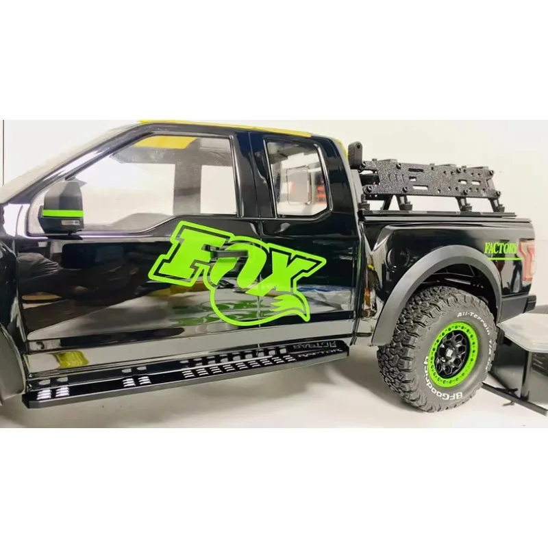 Metal Pedals for KM Ford Raptor F150 1/8 Scale Crawler Truck, CNC Aluminum Alloy Side Steps Running Boards RC Car Upgraded Parts