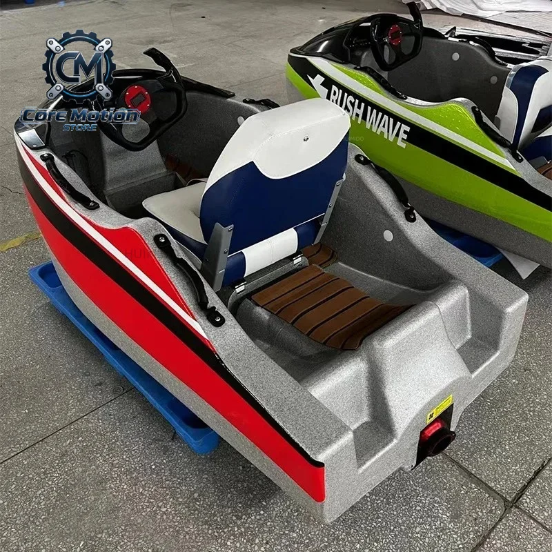 Manufacturer new 18KW 52KM speedboat water play electric jet motor kart boat raft vessel thruster mosquito racing fishing craft