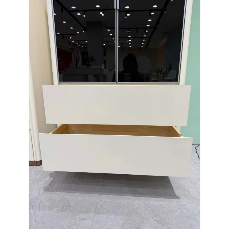 custom.Customizable Italian Style Wood Sideboard Advanced Tempered Glass Showcases Wine Cabinet