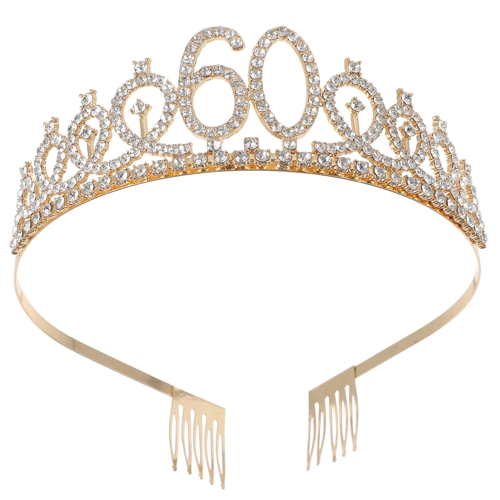 

1Pcs Birthday Rhinestone Crown Alloy Headband Party Hair Clasp Perfect for Wedding Engagement Celebration Birthday Headband
