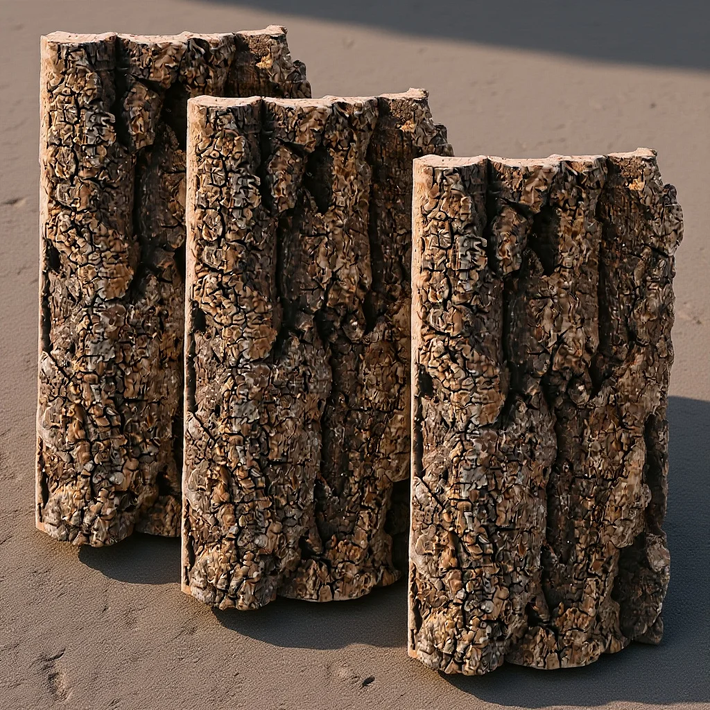 

3pcs Tree Bark Decor Natural Cork Background For Aquarium Reptile Tank Desktop Vivarium Fish Tank Decoration Home Aquarium