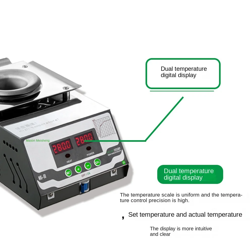 Solder Pot MT/MS Lead-Free Soldering Digital Display Constant Temperature Titanium Alloy Square Round Soldering Furnace 