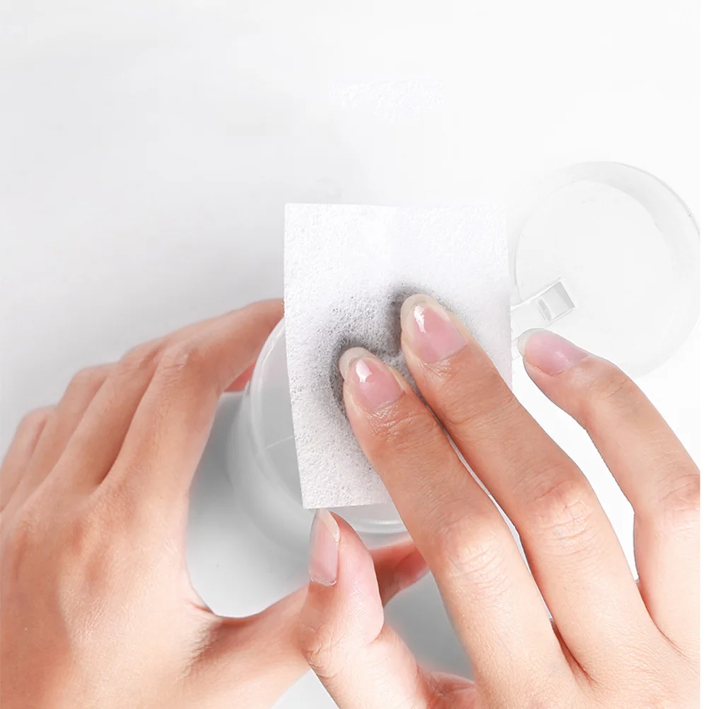 2 قطعة مزيل طلاء الأظافر زجاجات مضخة بلاستيكية قابلة للقفل الصحافة موزع زجاجات التعبئة والتغليف الفرعية منع النفايات مسمار تخزين المياه