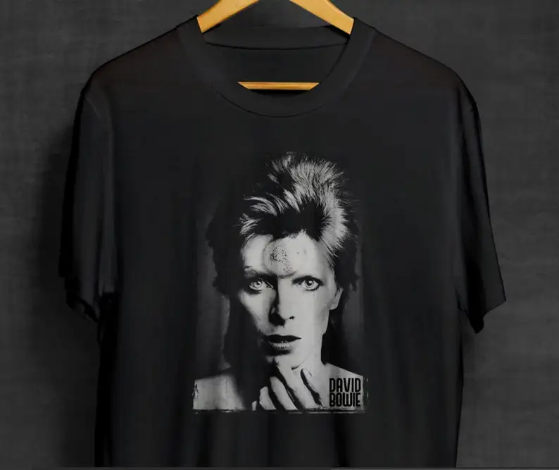 Bowie Black T  80s  Band s  Glam Rockshirt