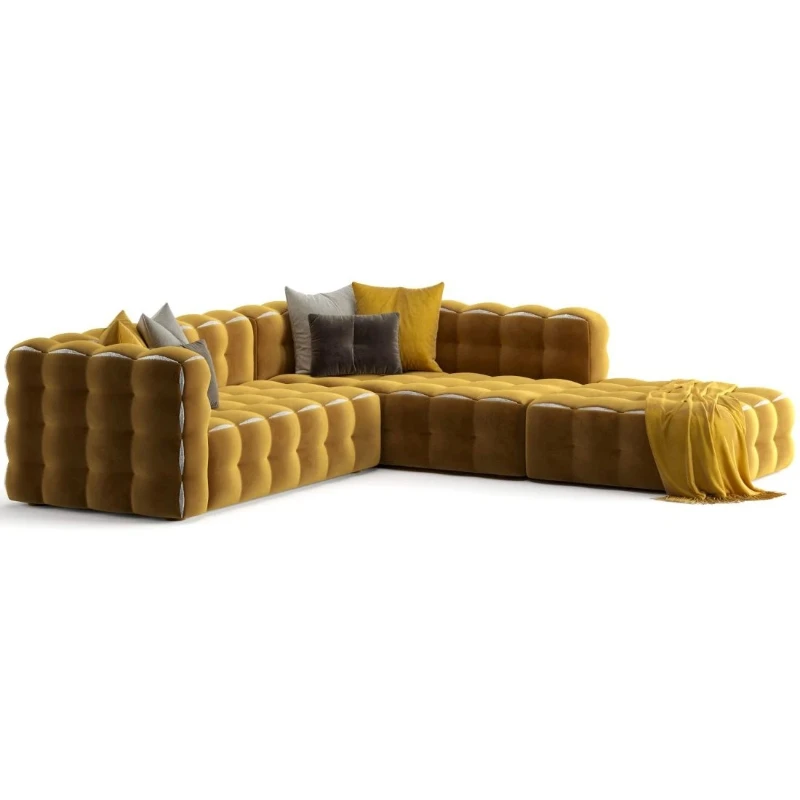Hotel shopping mall sales department burst pulp sofa designer fabric sofa living room clothing store