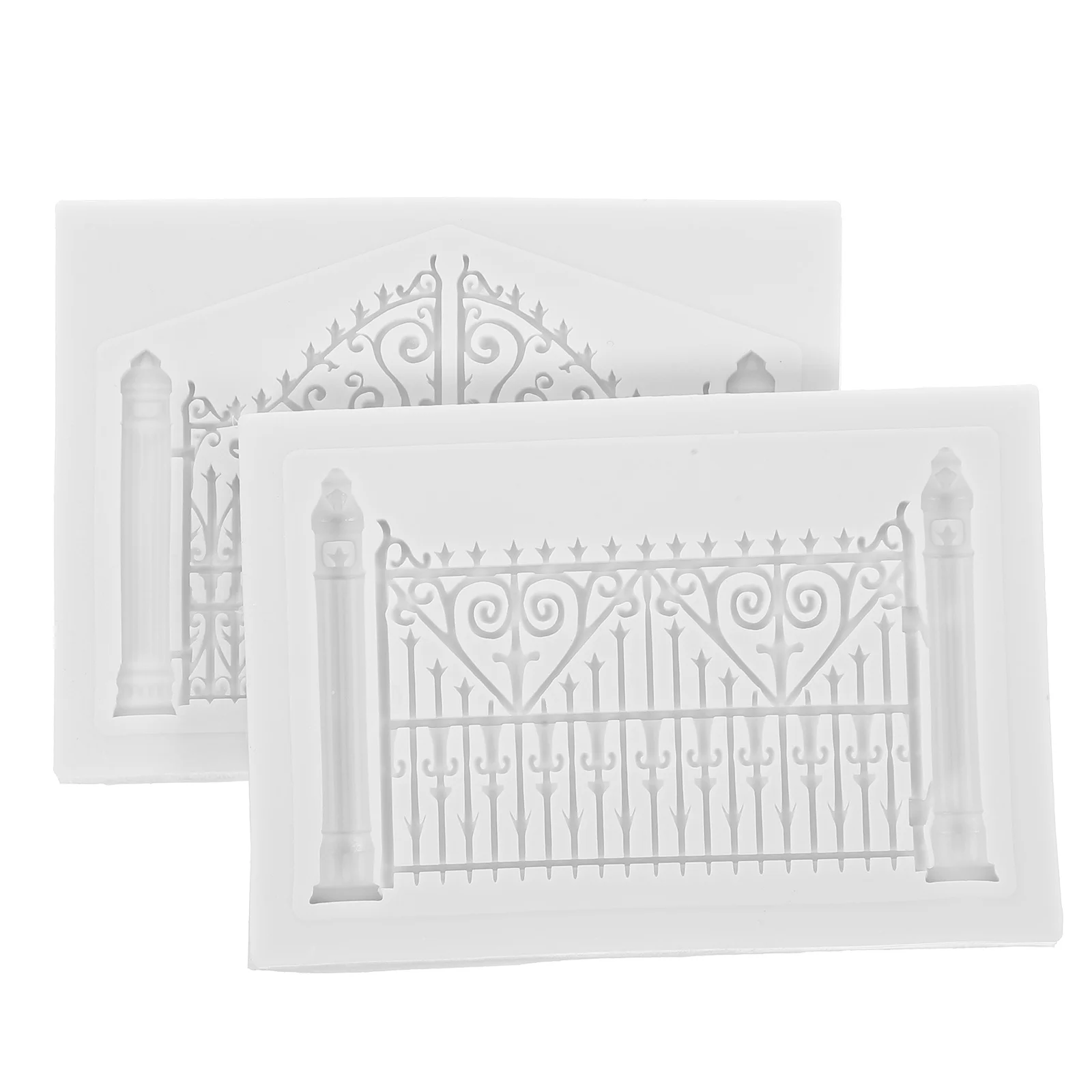 

2Pcs Chocolate Mold Silicone Fence Style Baking Mold for Cake Cookies Mousse Non-Toxic Tasteless Flexible Household Kitchen Tool