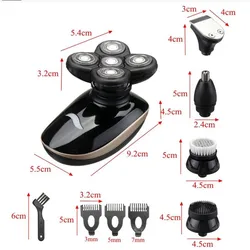 Washable Electric Man Head Shaving Machine All In One Grooming Set Bareheaded Shaver Razor Self Hair Style Trimmer Beard Clipper