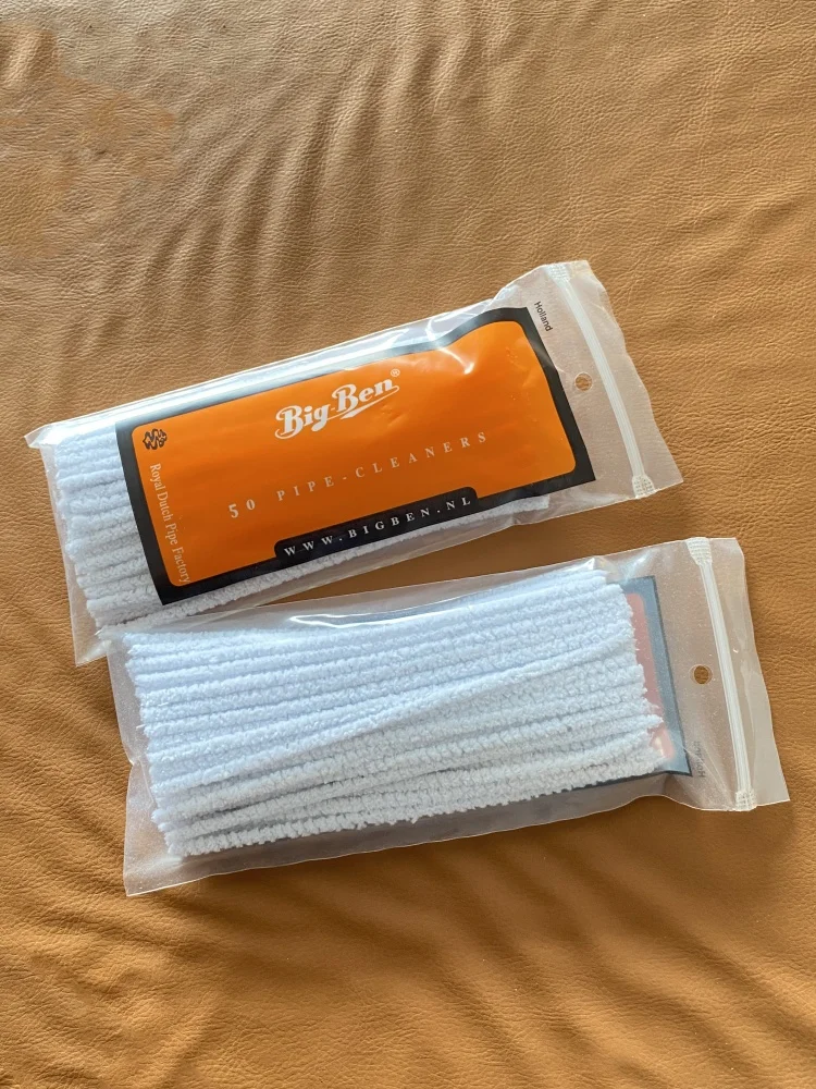 50pcs pack pratique nettoyeur de tuyaux bâtonnet de tabac tiges outil de nettoyage tige outil de nettoyage de tuyaux de tabac