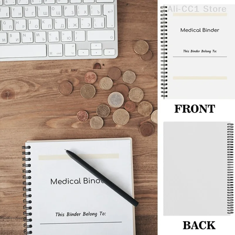 Medical Binder Bundle, 70+ Pages Adult Health Medical Planner, Medical Notebooks, Health Diaries And Logs For Tracking Health