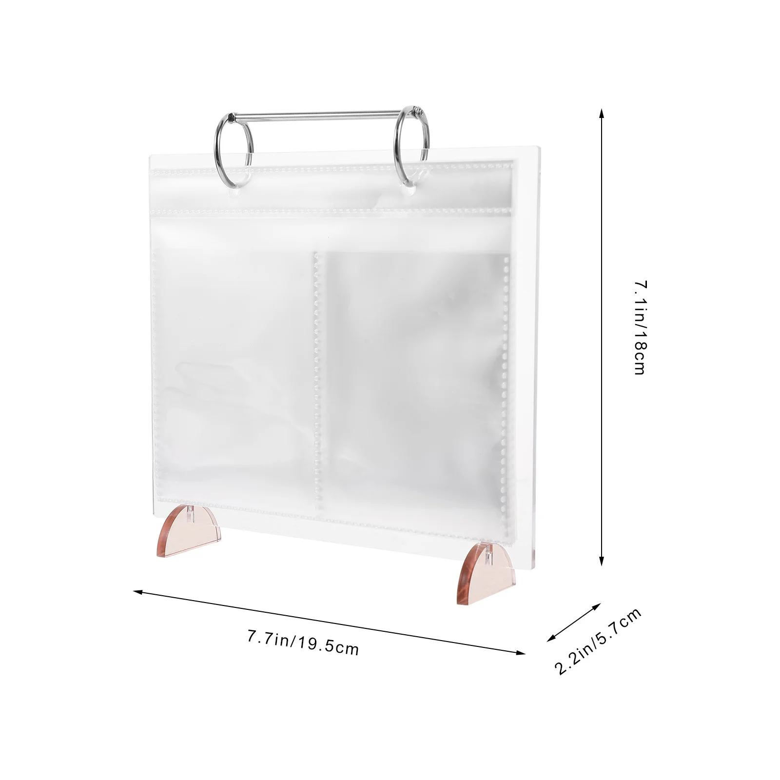 4inch 6inch Clear Desk Calendar Display Stand Acrylic Photo Frame for Desktop Picture Sign Holder Plastic Message Rack