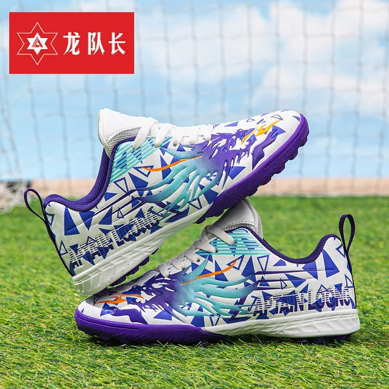 

New Style Kids Soccer Shoes for Boys Girls Comfortable Athletic Sneakers Lightweight Football Training Footwear for Children