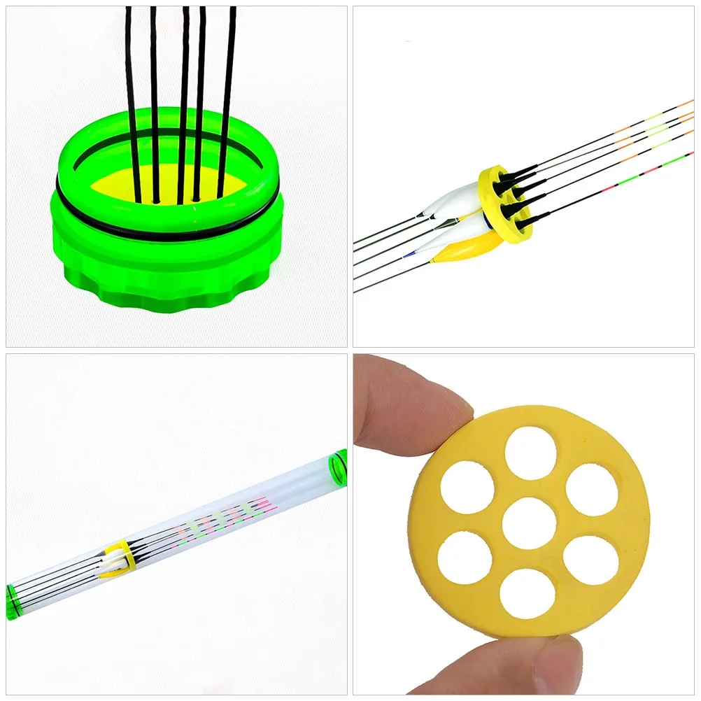 

2pcs Fishing Floats Tube PVC Transparent Fish Float Accessories 50cm Sponge Protection Portable Outdoor Container