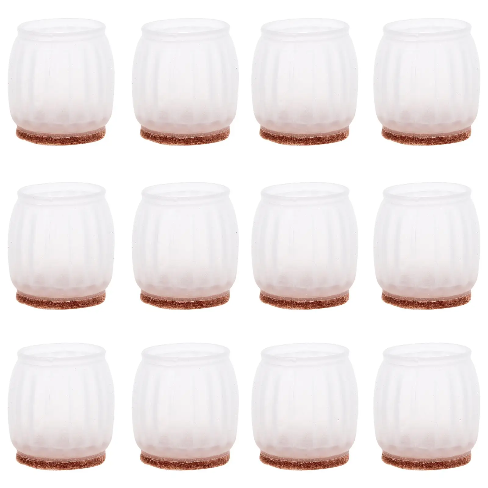 

16pcs Chair Leg Protectors Table Feet Covers Silent Wear resistant Nonslip Furniture Pads for Hardwood Floors Office Stools