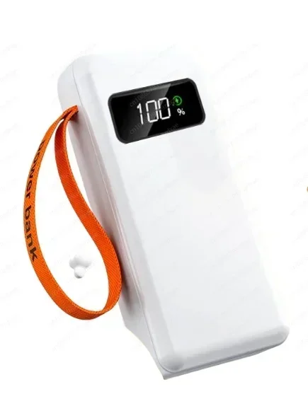 own cable 30000 mAh power bank, fast charging digital display screen large capacity high power mobile power supply