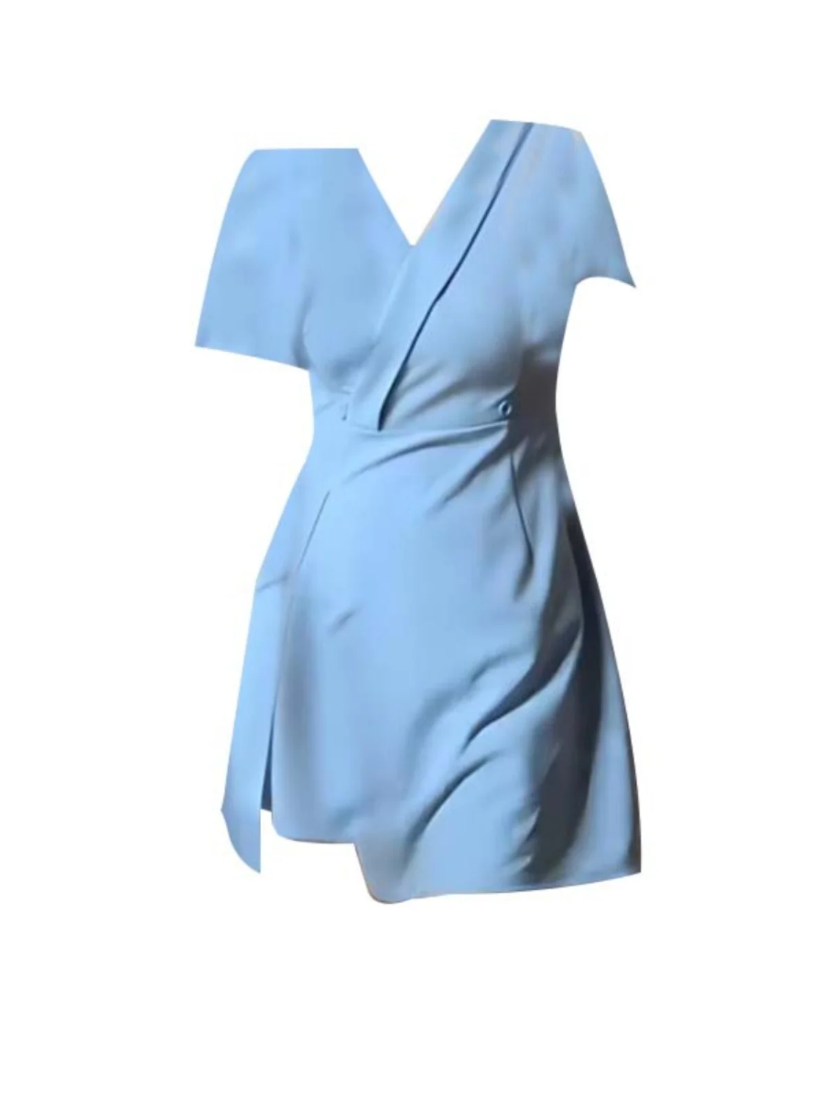 

plus Size Slimming Split Dr Women's Faion Summer New Two-Piece Set Waist-Cinching High Waist Hip Covering Skirt