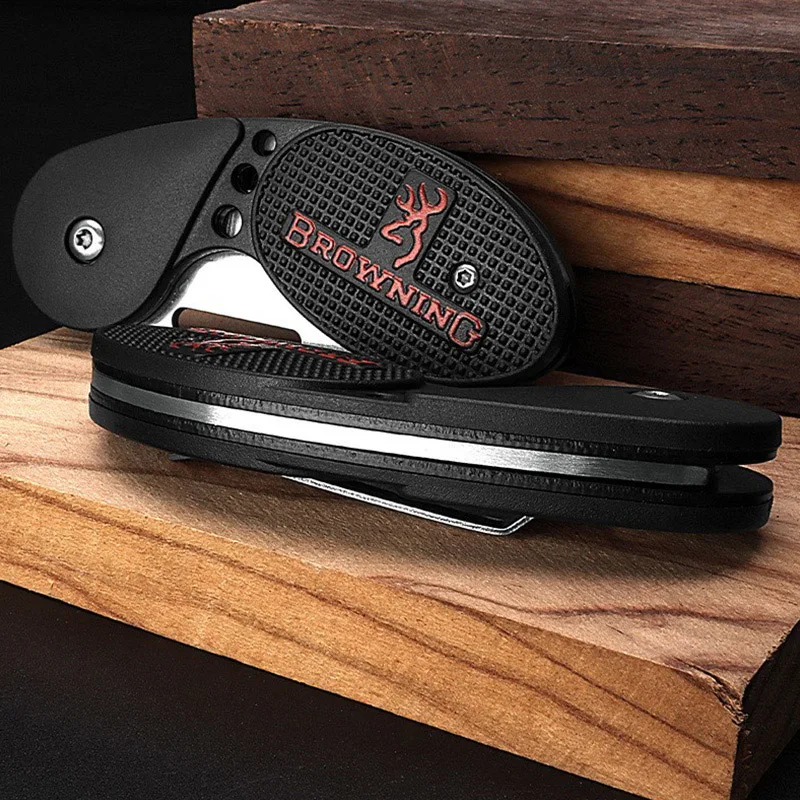 1PC Outdoor Folding Knife Pocket Knife Stainless Steel Fruit Knife High Hardness Sharp Multi-functional Mini  Self Defense Knife image 4