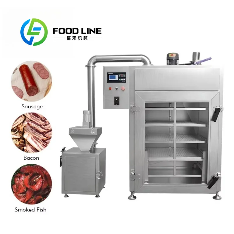Large Capacity Industrial Smoker Equipment Double‑Door Structure For Commercial Smokehouse Batch Meat Smoking Processing Line