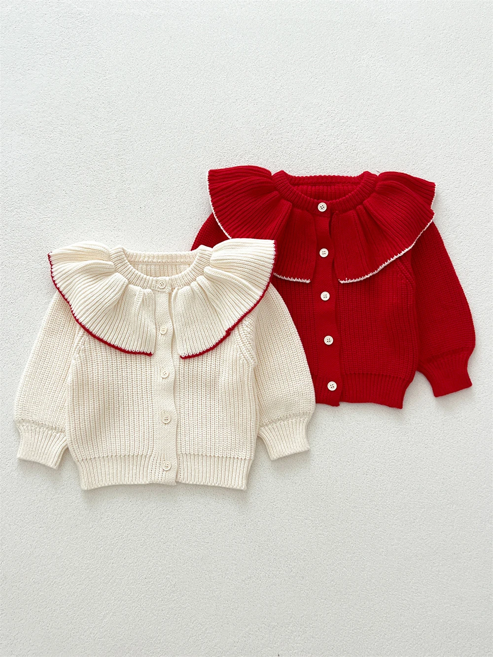 MILANCEL Winter Baby Cardigan 3M-3T Girls Cardigan Baby Autumn Clothes Warm Knitted Sweater for Babies Baby Clothes
