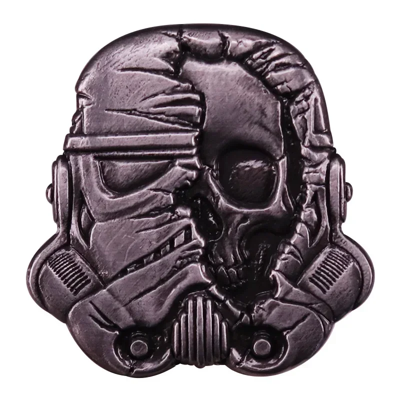 الرهيبة الرجعية الجمجمة التلبيب دبابيس الرعب بروش معدني جمع الدنيم سترة ظهره شارة الديكور إعطاء الأصدقاء موضة هدية