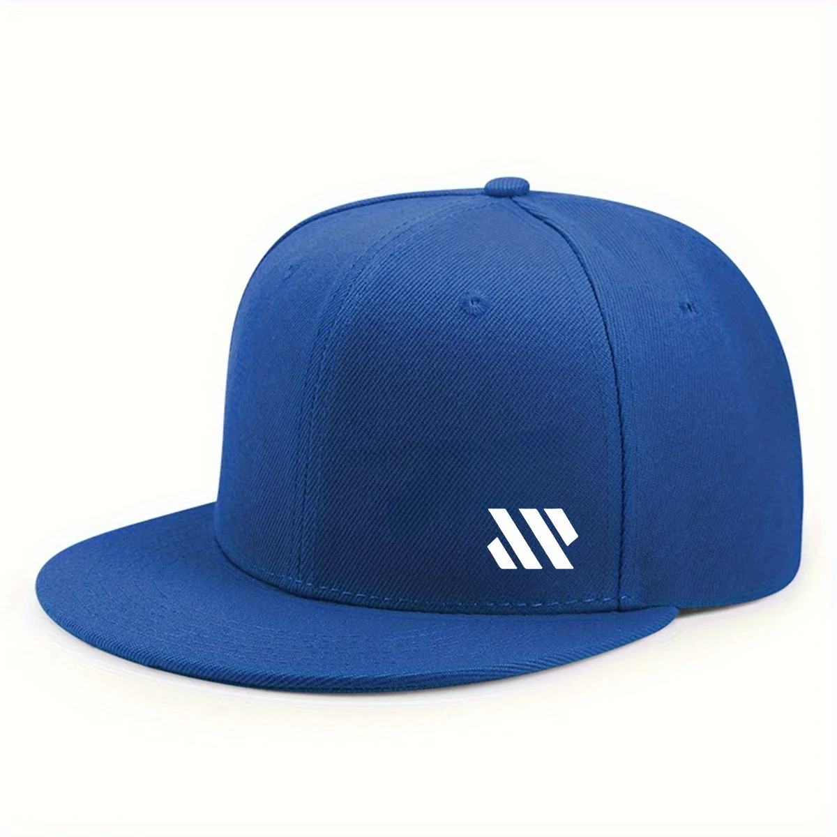 Baseballmütze mit weißem Logo, Unisex, verstellbar, atmungsaktiv, flache Krempe, leichte Outdoor-Reisemütze, Kopfbedeckung – Detail 3