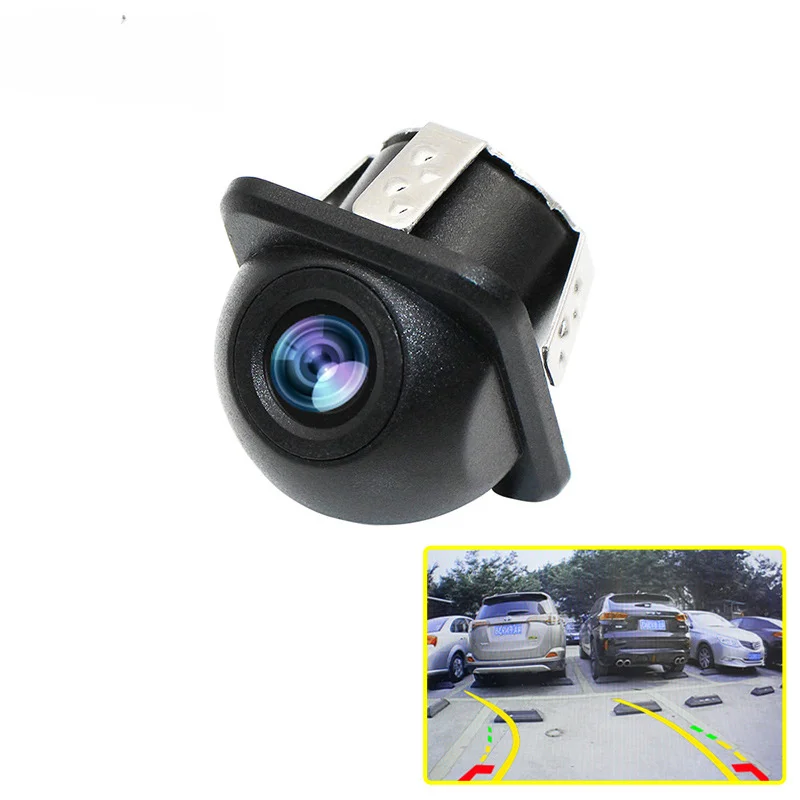 Car reversing rearview camera, on-board parking image, dynamic small straw hat trajectory, external CCD