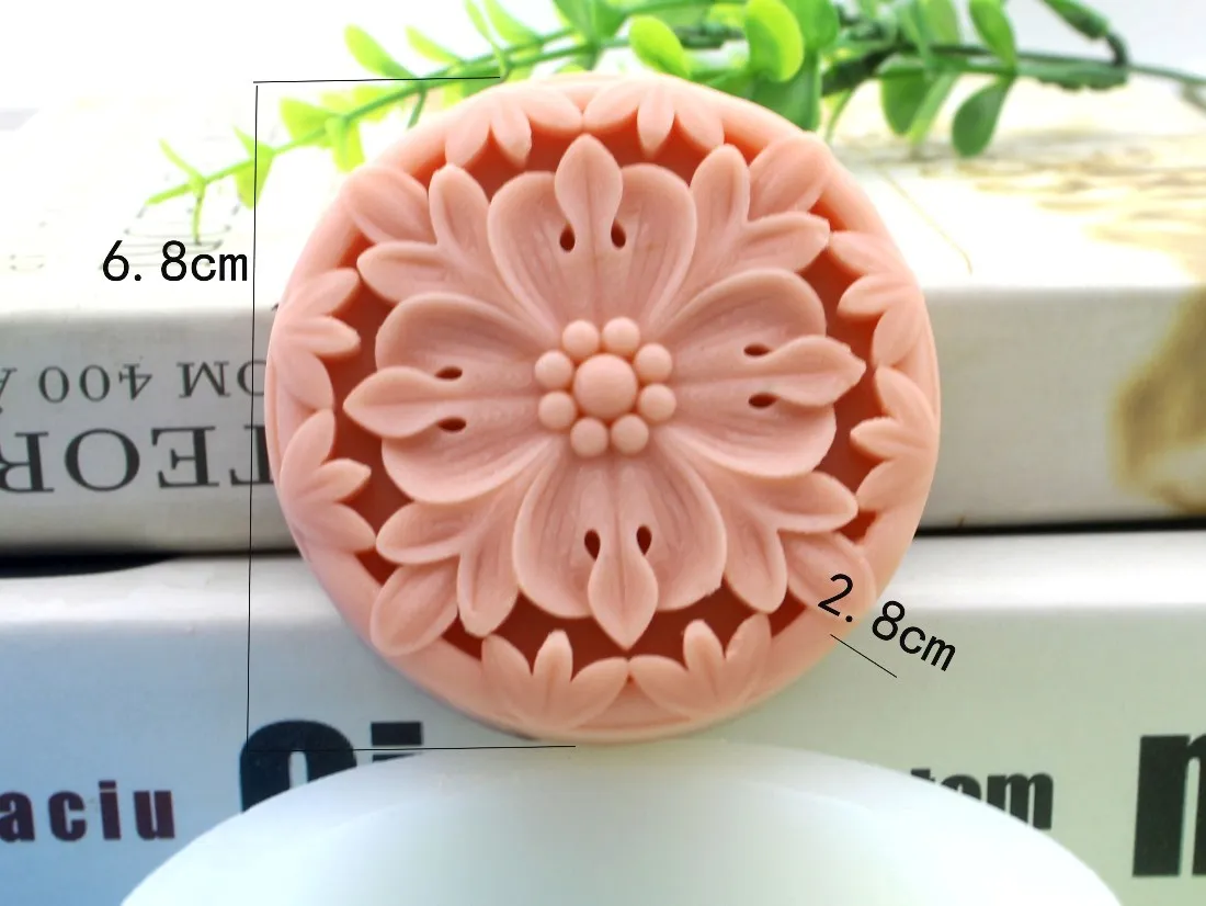 

1 шт. новый стиль 6,8*2,8 см цветок (zx404) пищевая силиконовая форма для мыла ручной работы ремесла DIY форма